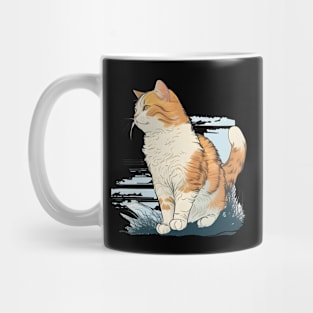 Cartoon Cute Hairy Cat - Love Happy Cats Mug